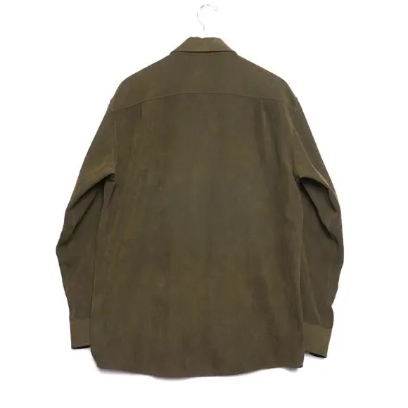 Talbot's Mens Green Corduroy‎ Overshirt Size Medium - Picture 5 of 6